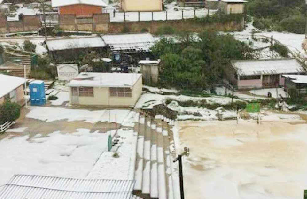 Caída de granizo daña cinco viviendas en San Pedro Huamelula: CEPCO