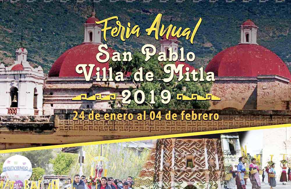 Invita San Pablo Villa de Mitla a su fiesta patronal el 4 de febrero