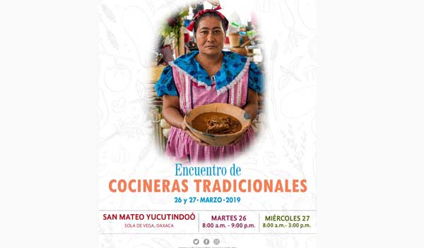 Invita Seculta a encuentro de cocineras tradicionales  en la Sierra Sur
