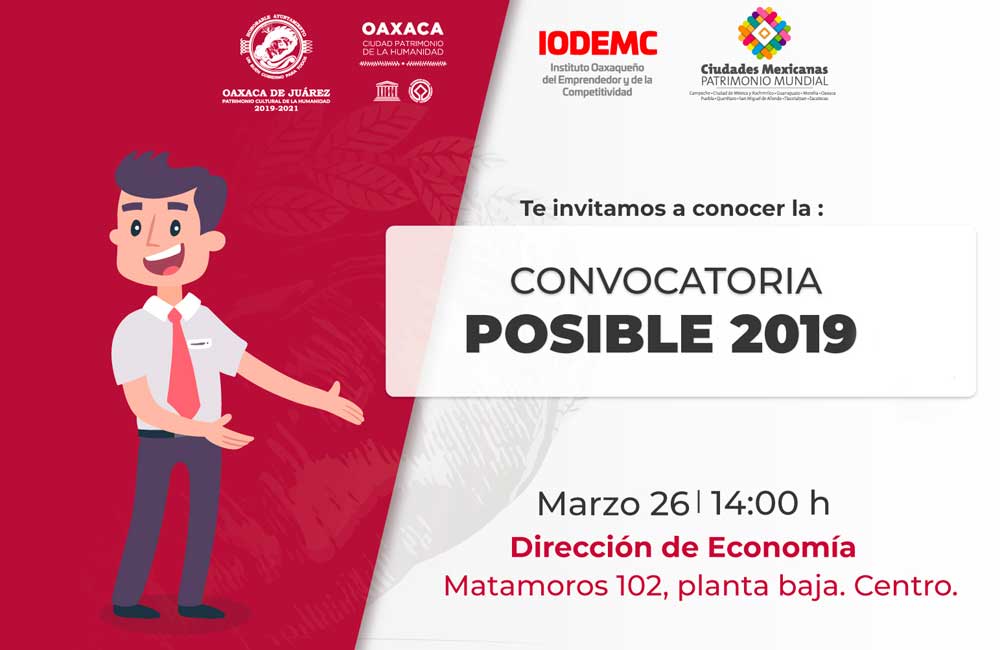 Invita gobierno de CDOAX a conocer el programa ‘POSIBLE 2019’
