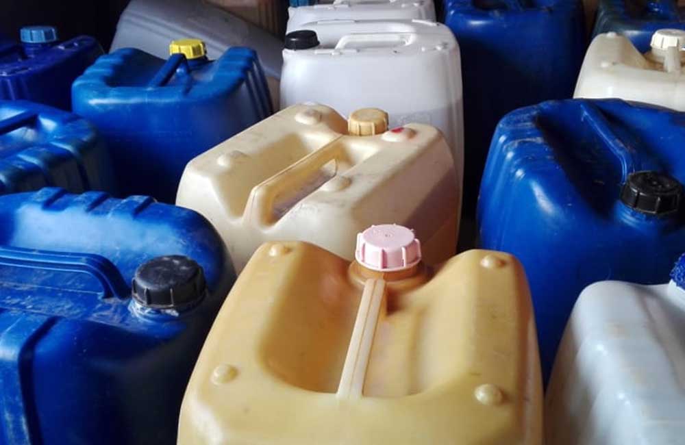 Asegurados más de mil litros de hidrocarburo en Santa María Petapa