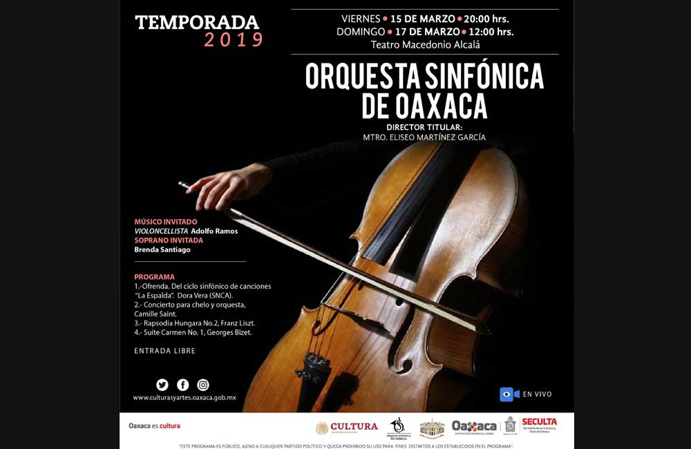 Abre Sinfónica temporada en el Alcalá este viernes 15 de marzo