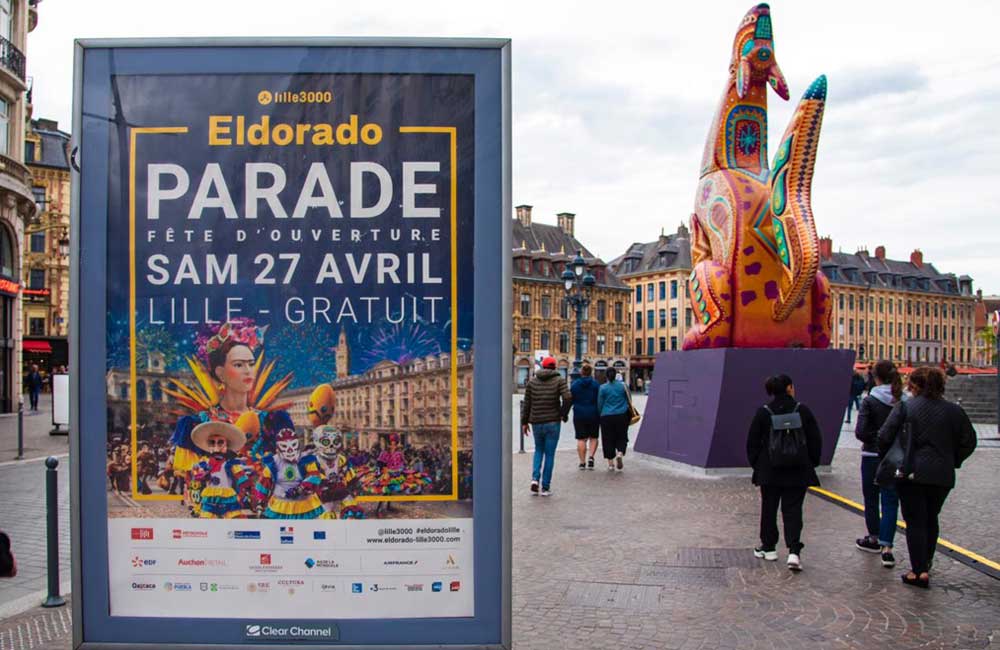 Alebrijes monumentales en la 5ª edición de Lille3000, ‘El Dorado’, Francia
