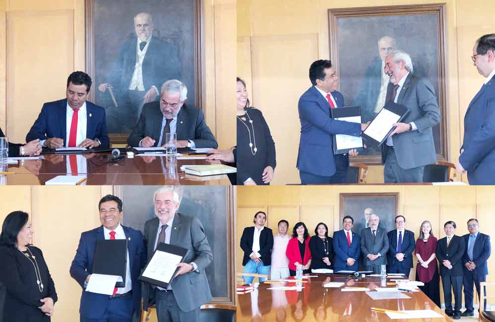 Renuevan UABJO y UNAM extenso convenio de colaboración académica