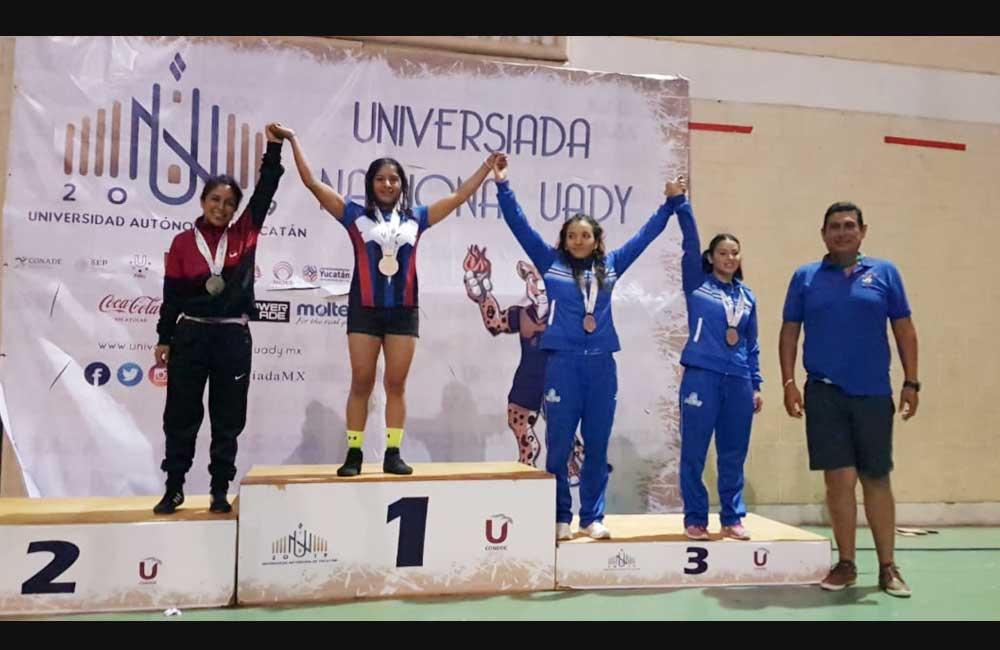 ‘Oro’ para la UABJO en Lucha Olímpica femenil de la Universiada 2019