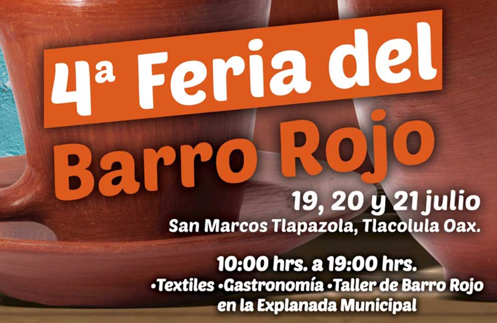 Invita San Marcos Tlapazola a la cuarta ‘Feria del Barro Rojo’