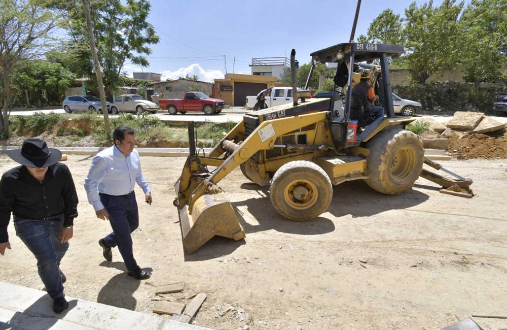 Supervisa edil García Criollo avance de obras públicas en Oaxaca de Juárez