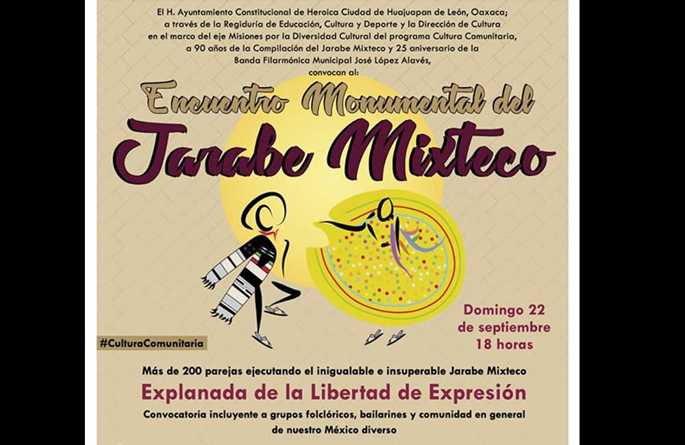 Anuncian ‘Encuentro monumental del Jarabe Mixteco’ en Huajuapan de León