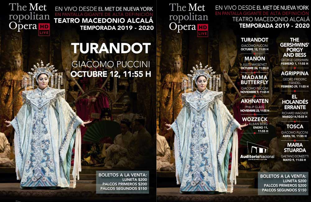 Llega al Teatro ‘Macedonio Alcalá’ la ópera de la princesa china Turandot