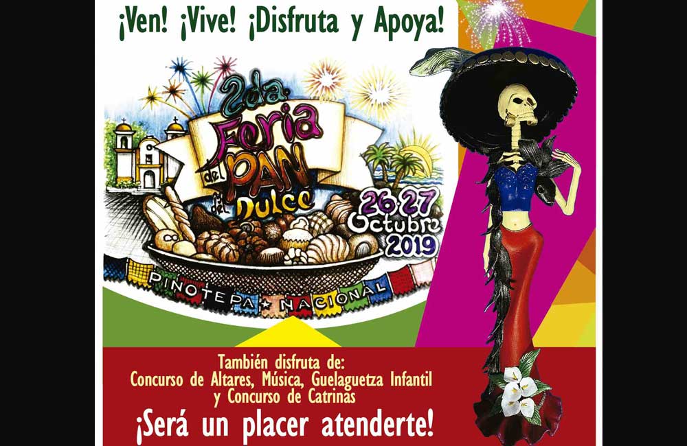 Invita Pinotepa Nacional a conocer su ‘Feria del pan’ el 26 y 27 de octubre