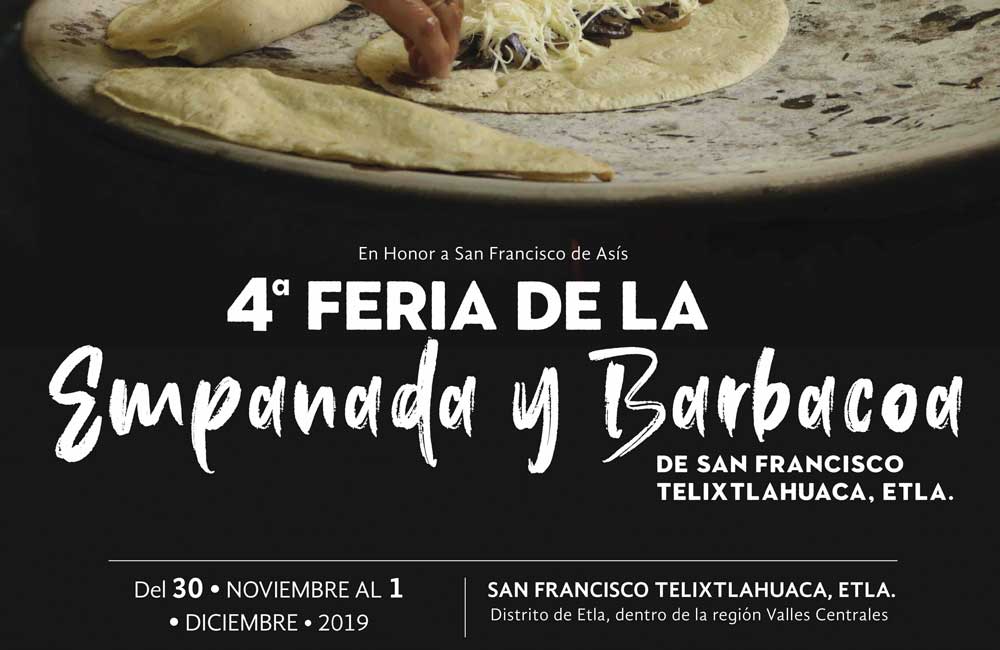 Invita San Francisco Telixtlahuaca a su tradicional barbacoa y empanadas