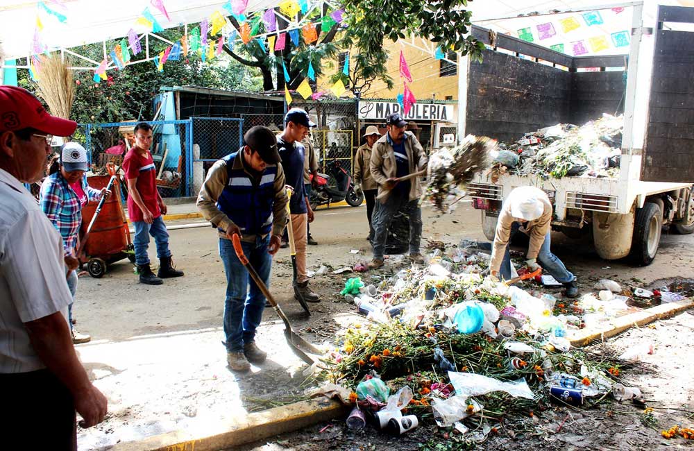 Recolecta Ayto citadino 2,524 toneladas de basura por fiestas de ‘Muertos’