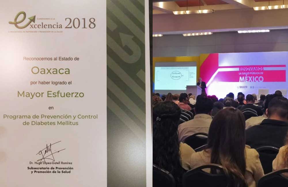 Reconoce Salud federal estrategia de Oaxaca contra la Diabetes