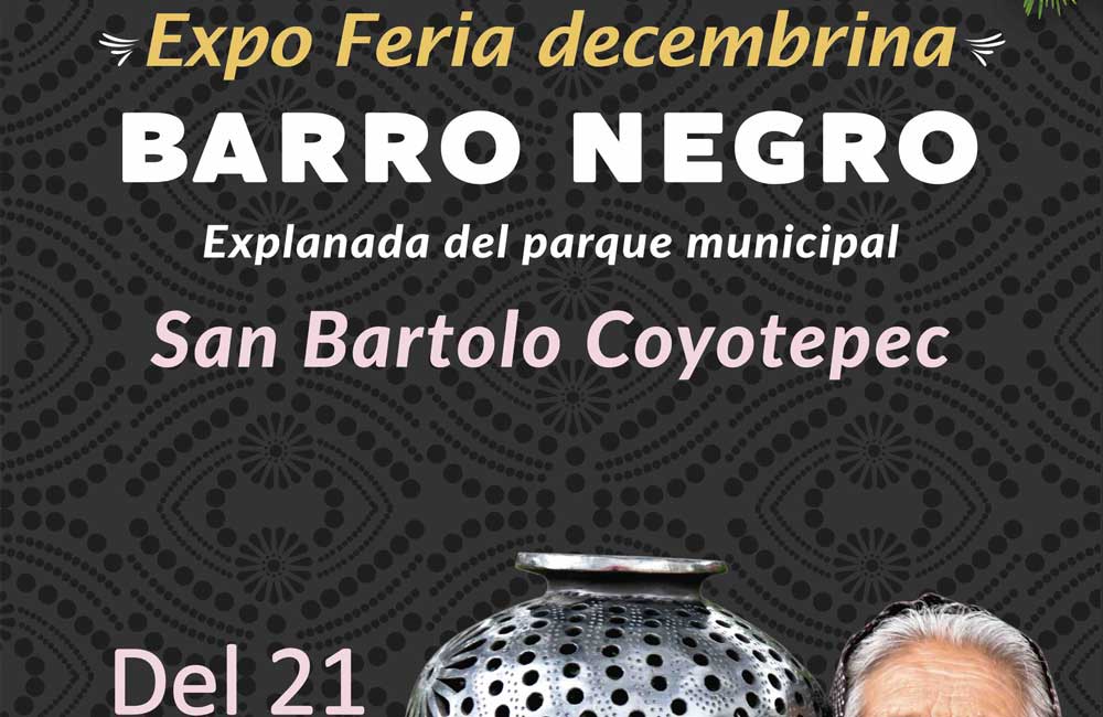 Invita San Bartolo Coyotepec a la temporada decembrina con Expo Feria artesanal