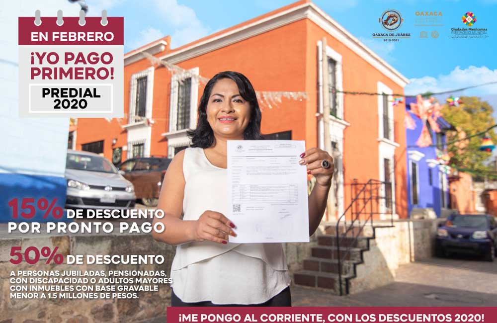 Continúan en febrero descuentos en el pago de impuestos municipales