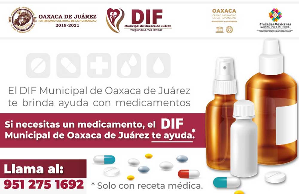 Ofrece DIF municipal medicamentos gratuitos para personas vulnera