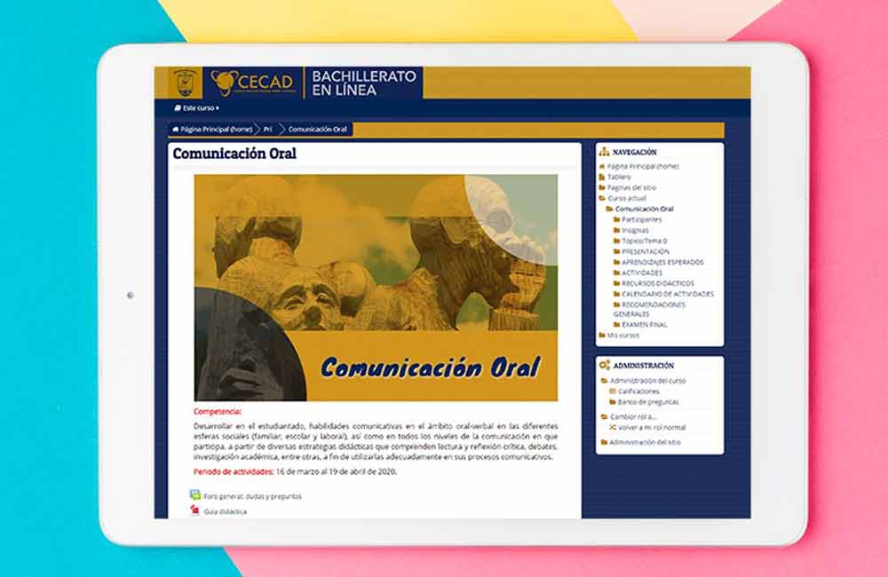 Bachillerato virtual en la UABJO: opción educativa para todo el Estado
