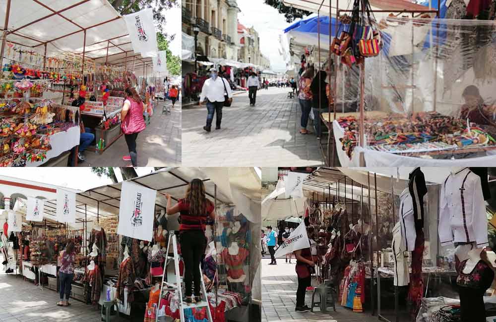 Abre UACOL su gran mercado en corredor de Palacio de Gobierno y Zócalo
