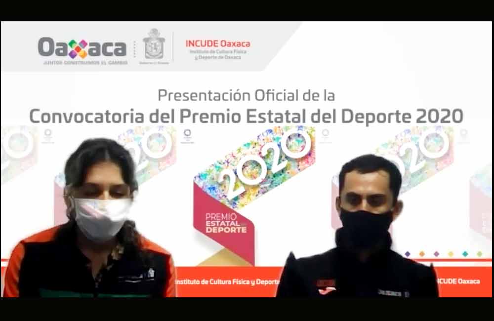 Convoca Incude-Oaxaca al ‘Premio Estatal del Deporte 2020’