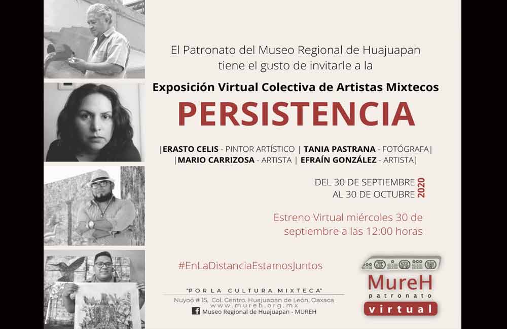 ‘Persistencia’, exposición virtual colectiva de artistas mixtecos