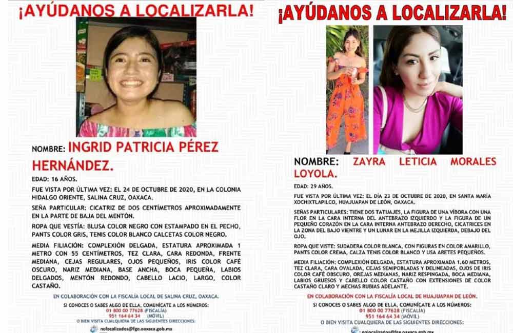 Desaparecen 20 mujeres más en Oaxaca durante los últimos 3 meses