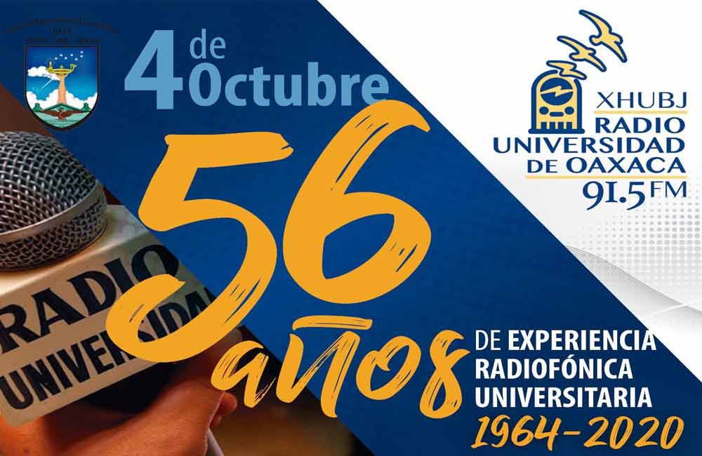 Cumple Radio Universidad de Oaxaca (XHUBJ) 56 años de vida