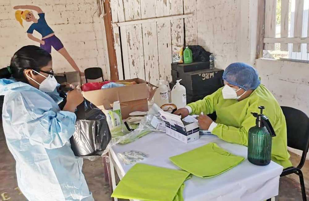 Atienden SSO brote de Covid-19 en San Juan del Río Choapam