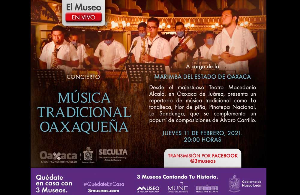 Brindará marimba del estado de Oaxaca concierto virtual a público de Nuevo León