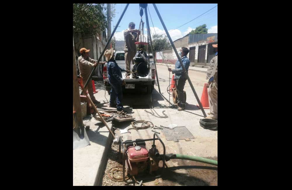 Brinda SAPAO mantenimiento a infraestructura hidráulica de la capital
