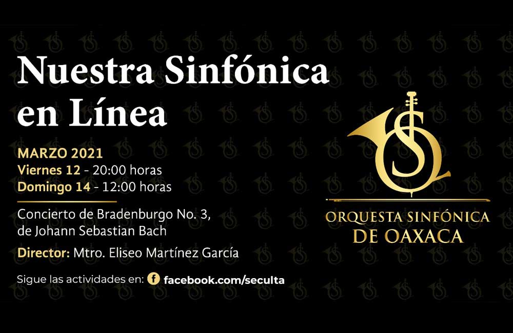Transmitirá Seculta conciertos de la Orquesta Sinfónica de Oaxaca
