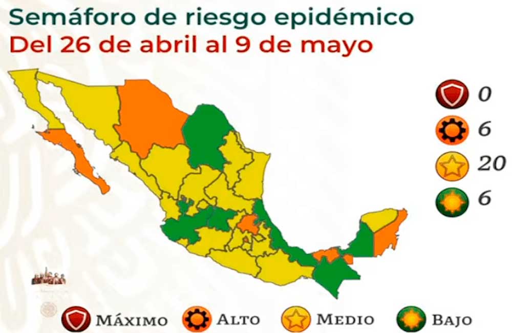 Retroceso en semáforo Covid; Oaxaca regresa al amarillo