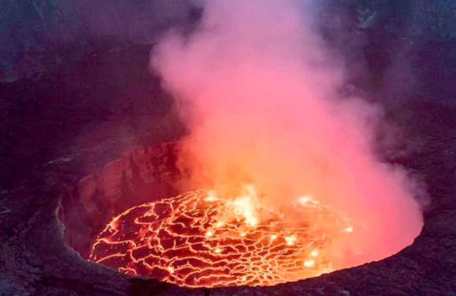 Erupción de volcán Nyiragongo amenaza con arrasar dos países en África