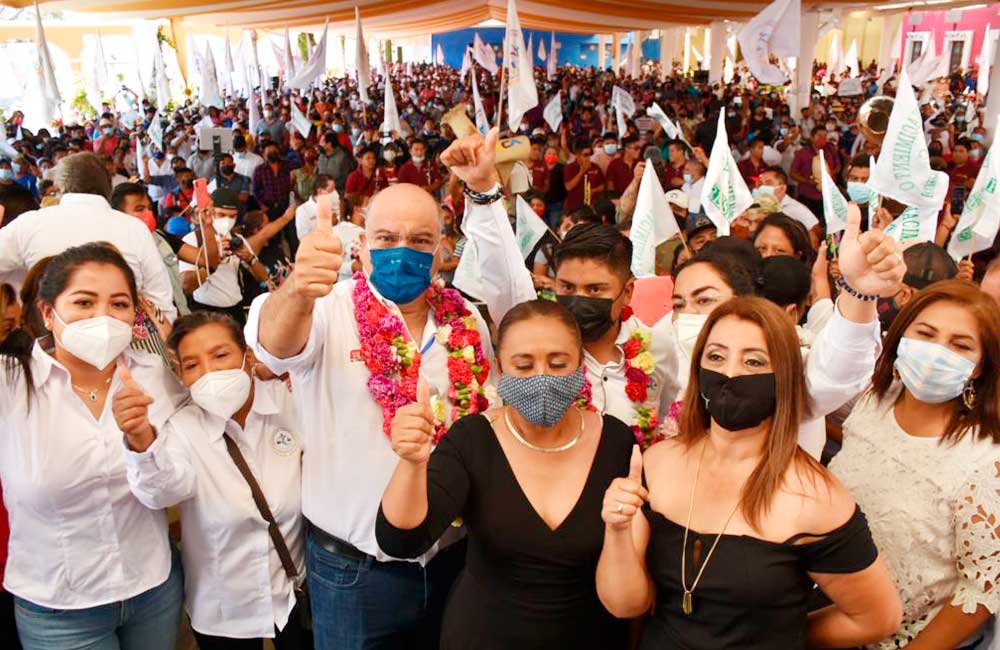 Miles de jóvenes respaldan el triunfo de Villacaña en Oaxaca de Juárez