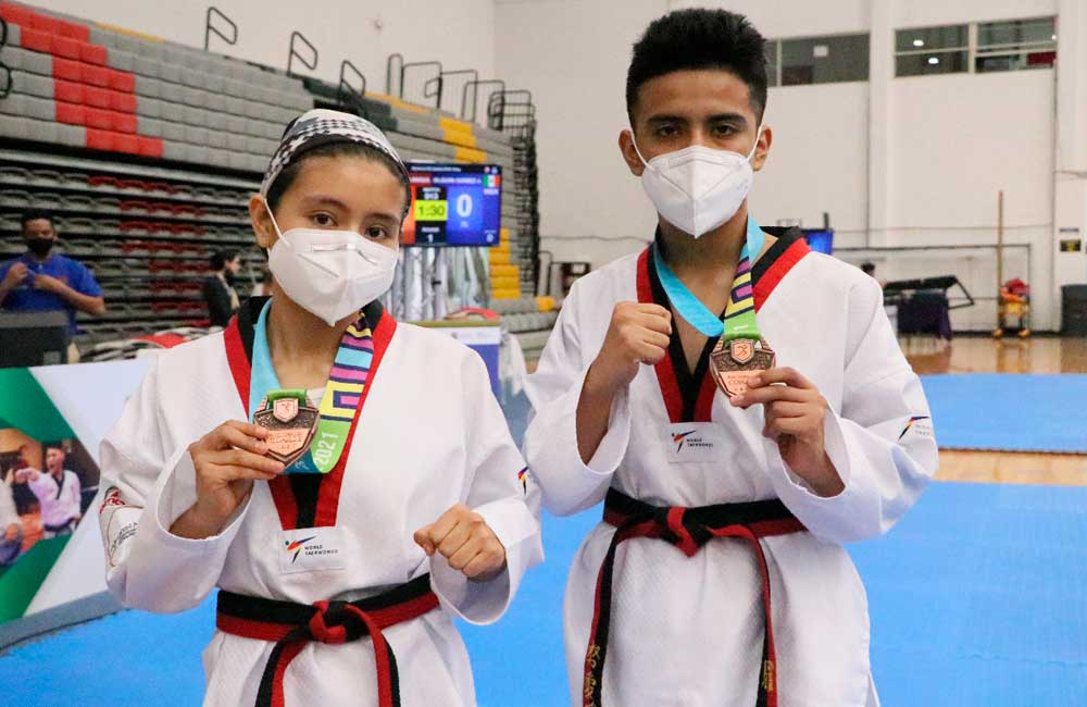 Par de bronces para Oaxaca en segundo día de taekwondo de Juegos Conade