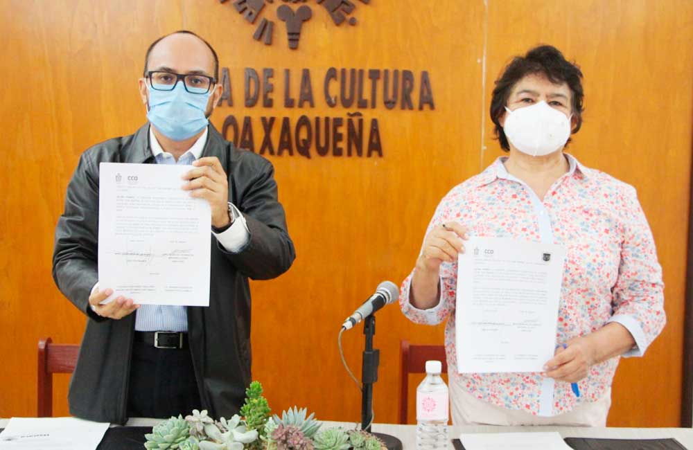 Signan convenio la CCO y el Instituto de Estudios Superiores en Artes Escénicas de Oaxaca