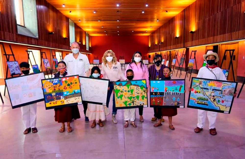 Premia IOAM a las niñas y niños ganadores del Cuarto Concurso de Dibujo y Pintura Infantil “Mi Familia Migrante”
