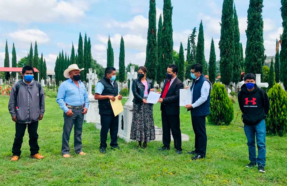 Suscriben convenio en Coixtlahuaca para restauración del anfiteatro y creación de panteón forense