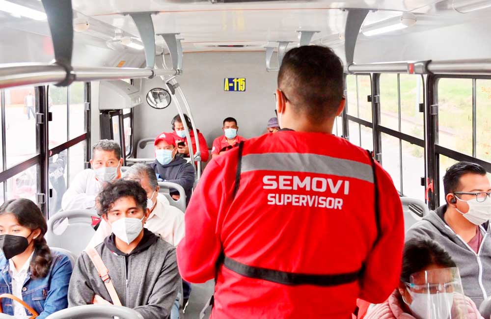 Inicia Semovi campaña de concientización para el uso de cubrebocas en el transporte público