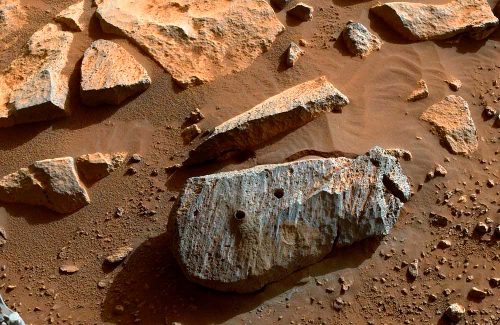 Primeras muestras de roca extraídas en Marte revelan un “entorno sostenido potencialmente habitable”