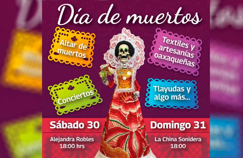 Invitan a Expo Artesanal y Gastronómica de Día de Muertos: “Oaxaca, Identidad y Orgullo”