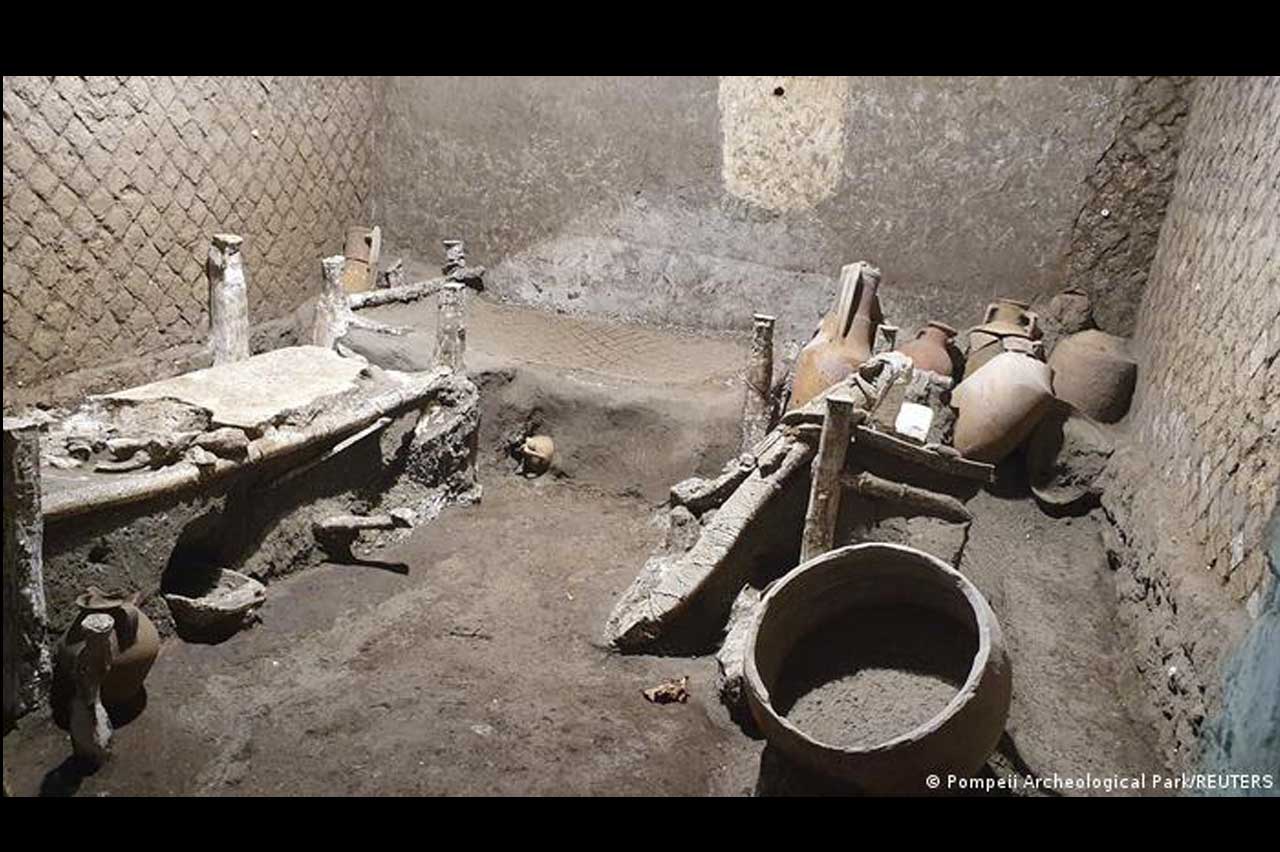 Hallan arqueólogos habitación de una familia de esclavos bien conservada en Pompeya