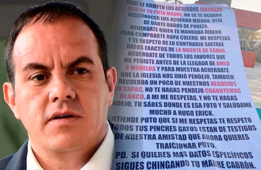 Congreso de Morelos solicita investigar a Cuauhtémoc Blanco por presuntos nexos con el narco