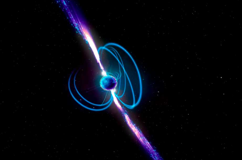 Descubren astrónomos extraña fuente de energía que emite ráfagas de radiación