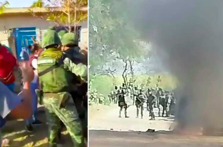 Enfrentamiento entre pobladores y militares en Tepalcatepec, Michoacán, dejó 15 detenidos