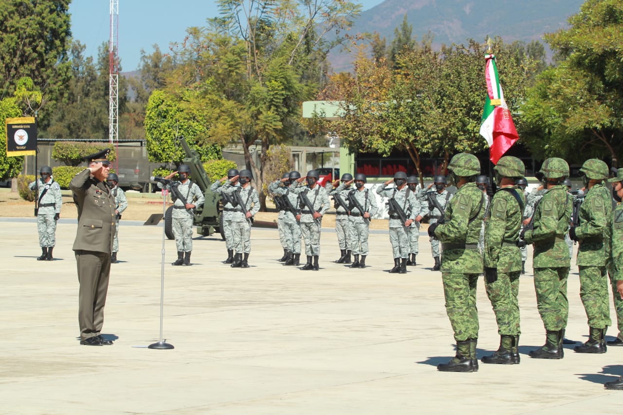 Congreso atestigua protesta de nuevo mando de la 8va Región Militar de Oaxaca