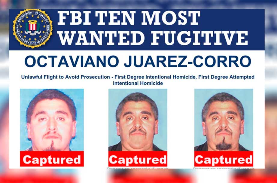 Capturan en Jalisco a Octaviano Juárez Corro, uno de los 10 delincuentes más buscados por el FBI