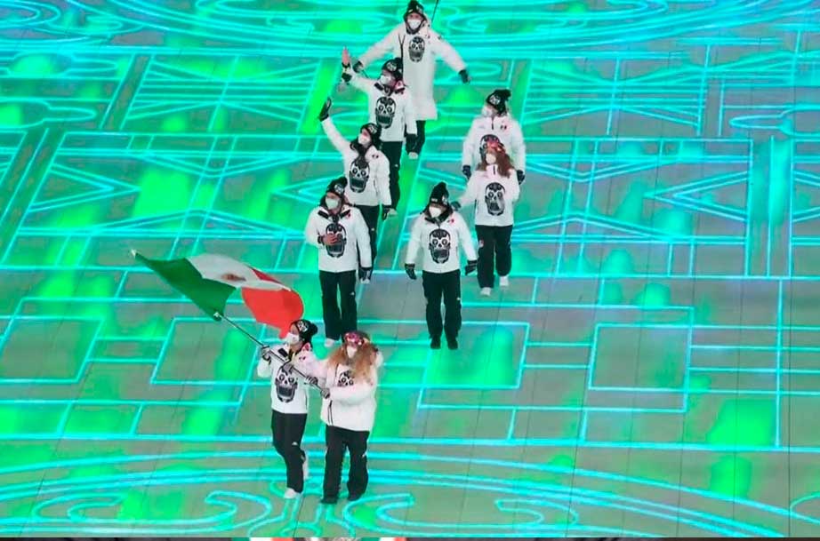 México presente en la inauguración de los Juegos Olímpicos de Invierno de Beijing 2022