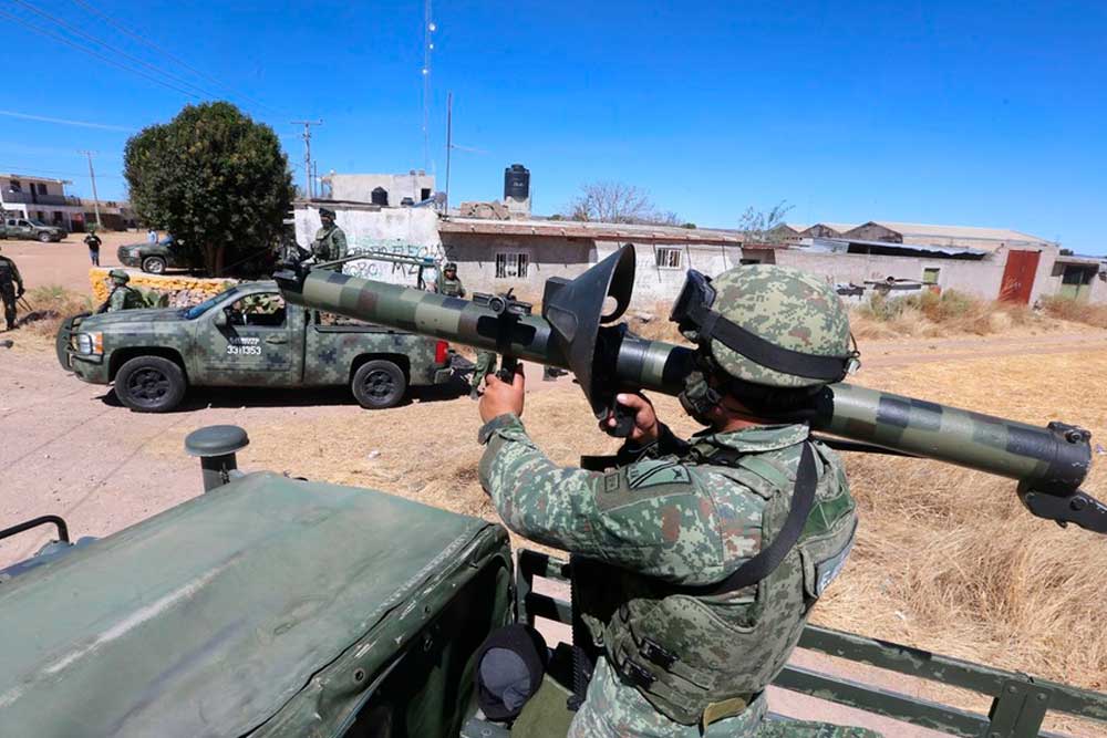Con lanzacohetes, el ejército mexicano enfrentará al CJNG en Zacatecas