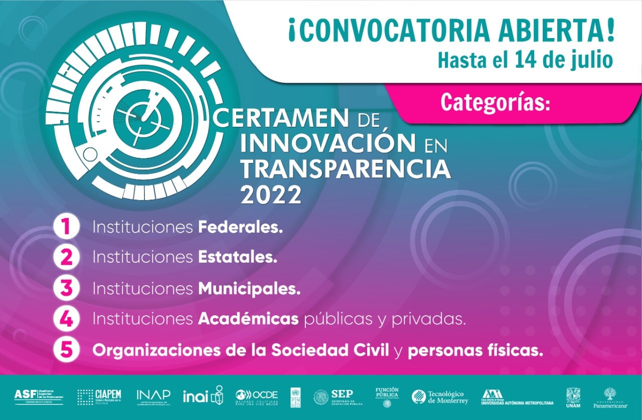 Convocan a participar en el Certamen de Innovación en Transparencia 2022
