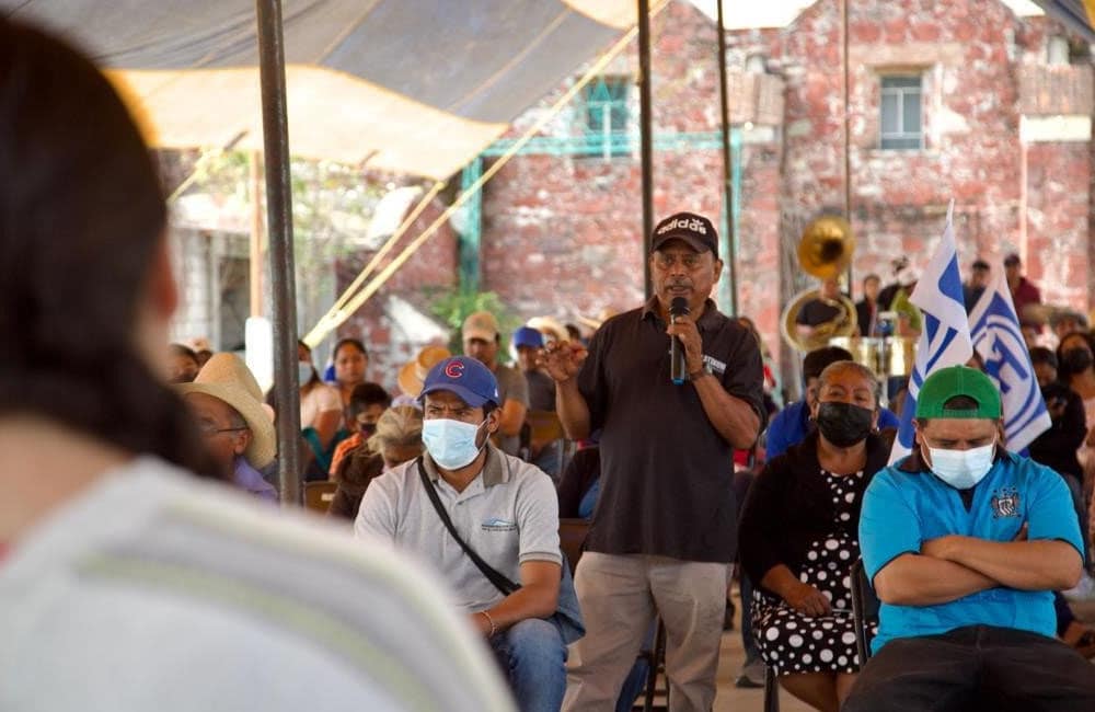 Campesinos de la Mixteca piden a Naty Díaz ayuda urgente para el campo